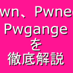 Pwn pwned pwnageの読み方 発音 意味を徹底解説